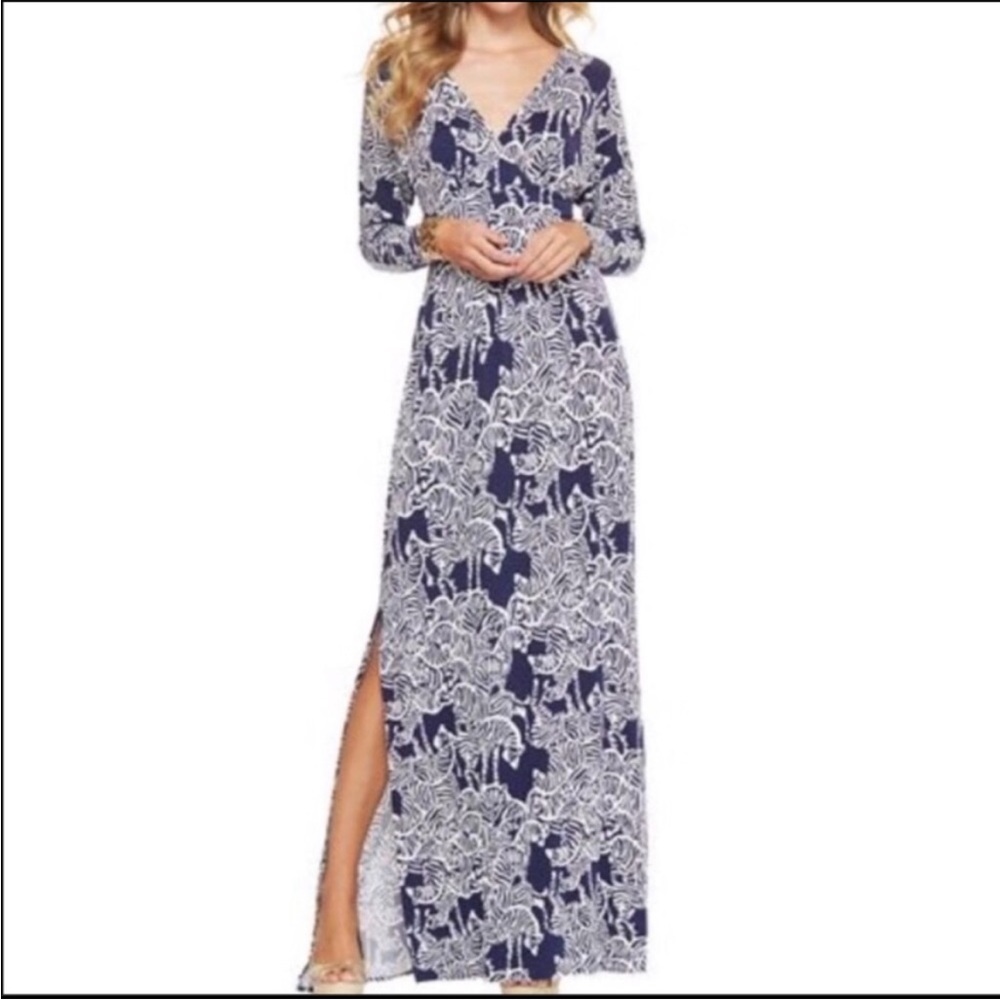 Lilly Pulitzer Raina Maxi zebra print
